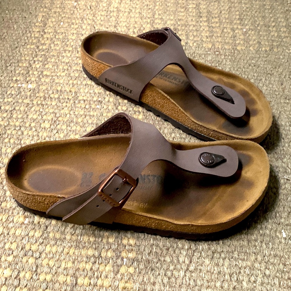Birkenstock Gizeh light brown sz 37/5